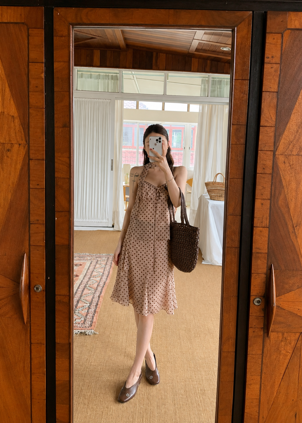 Heidi Polka Two-Piece Set - Khaki