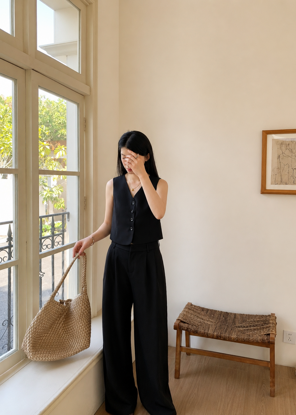 Reese Vest Set - Black