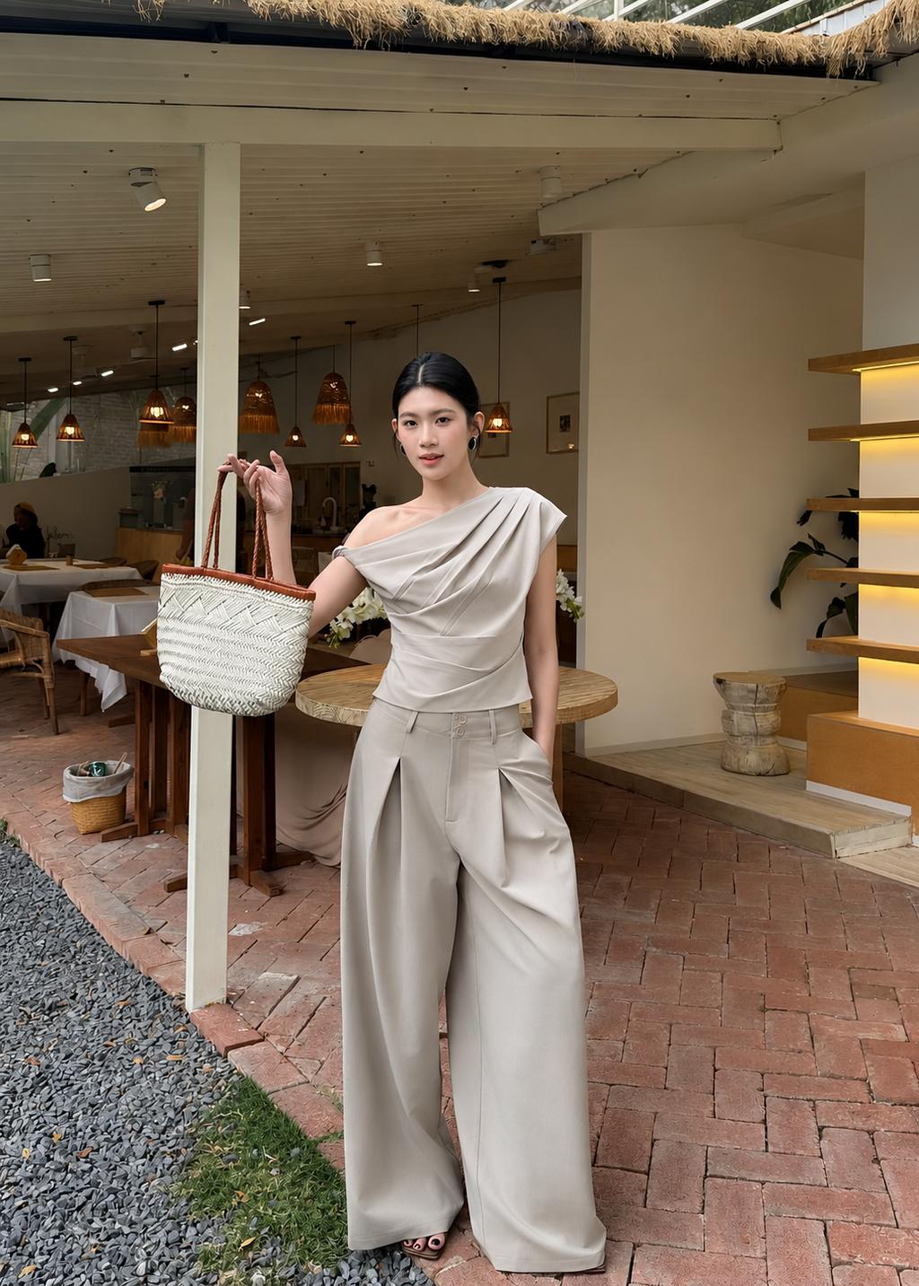 Sienna Drape Set - Khaki