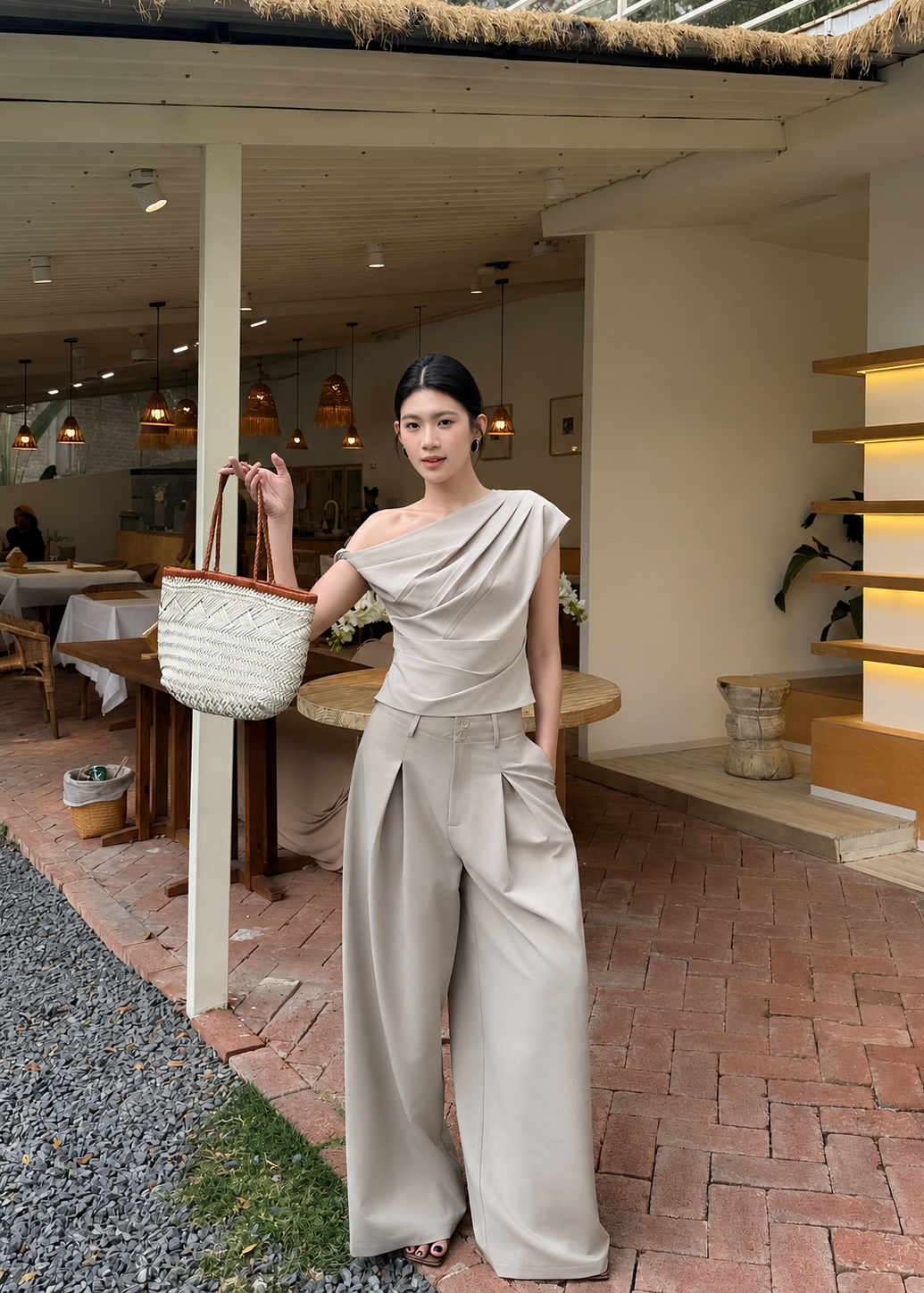 Sienna Drape Set - Khaki