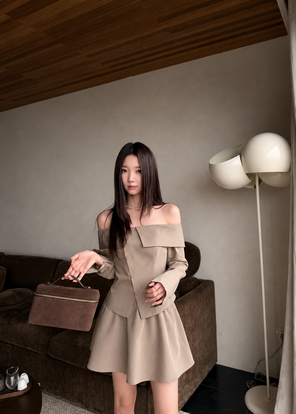 【Pre-Order】Camille Set - Khaki