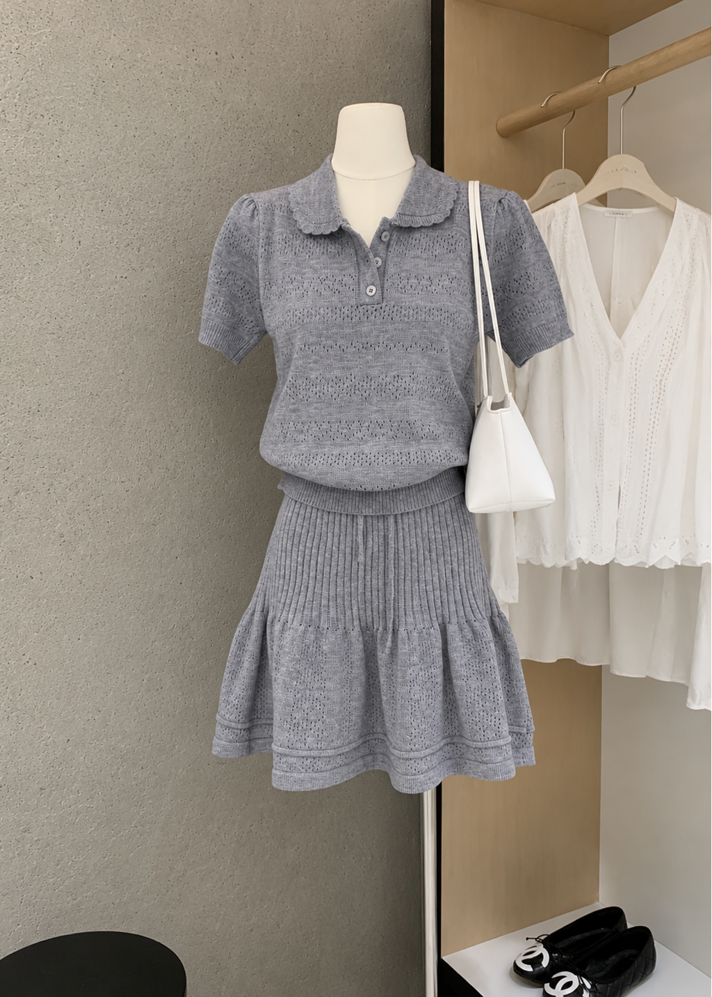 【Pre-Order】Clover Knit Set - Grey