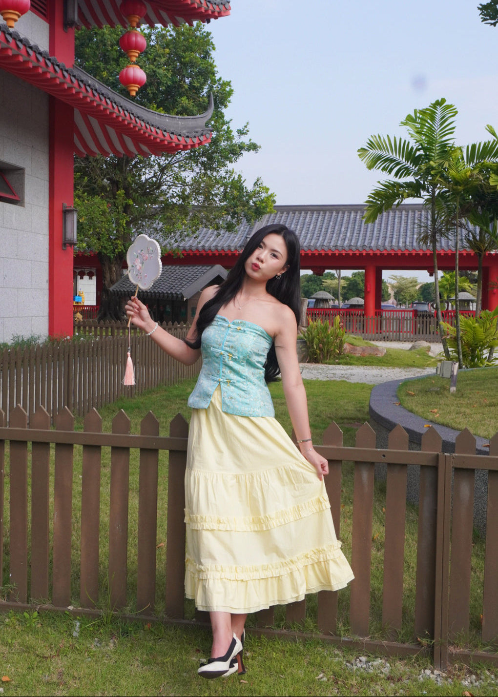 Azure Bloom Corset 蔚蓝花绽上衣