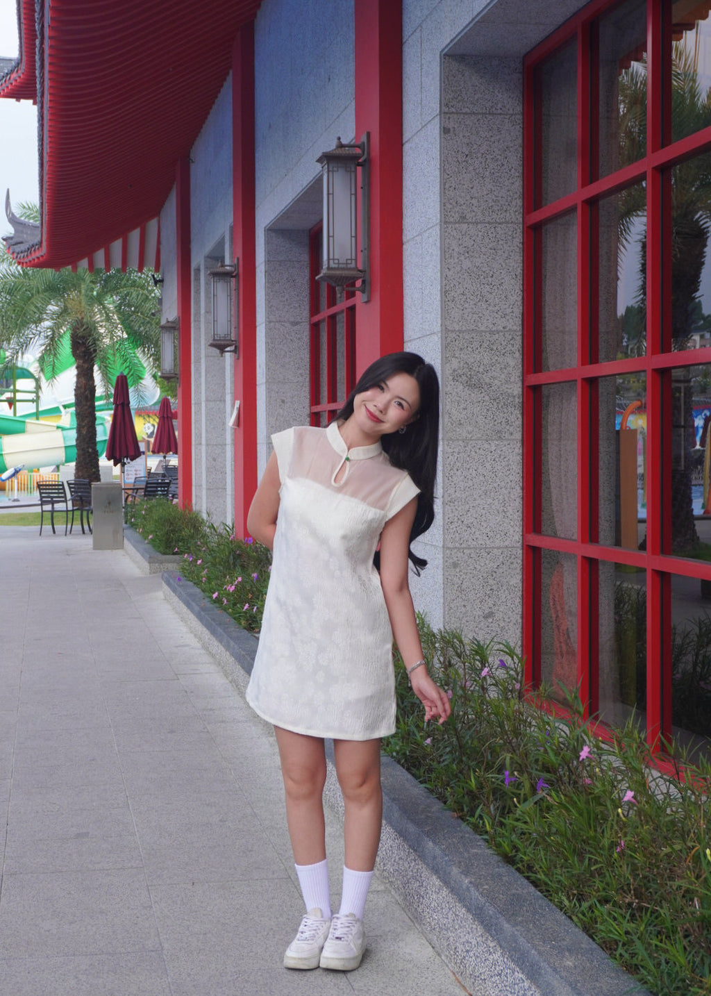 Jade Button Dress 玉扣连衣裙