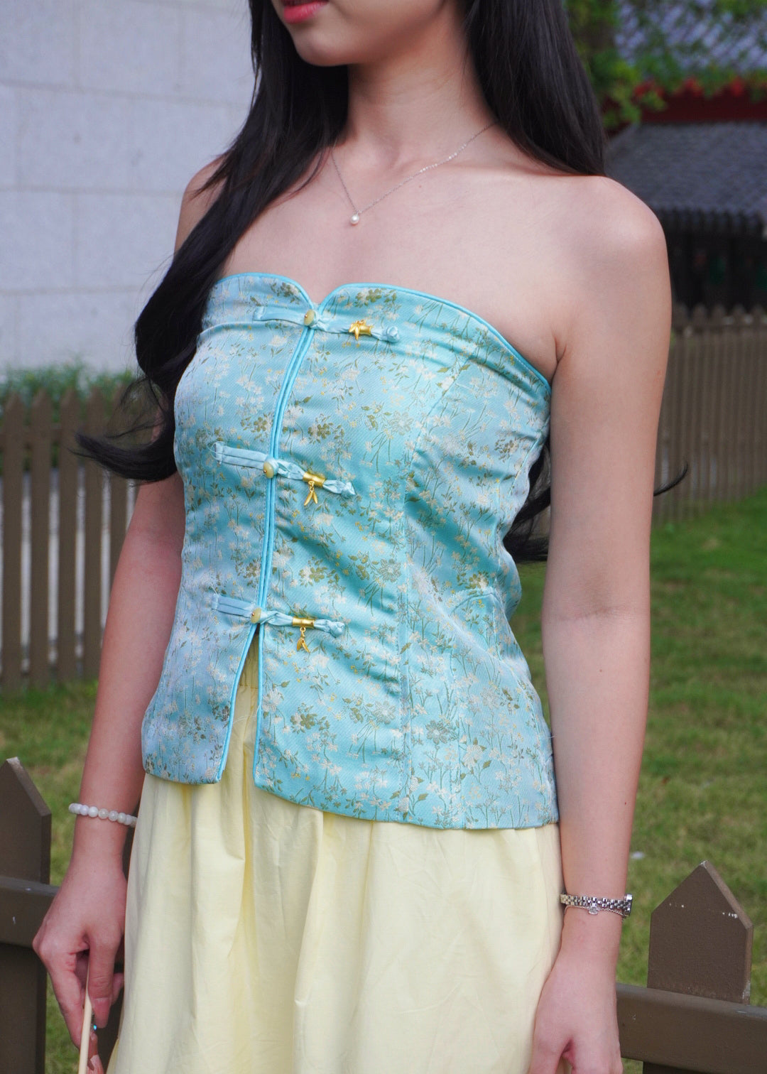 Azure Bloom Corset 蔚蓝花绽上衣