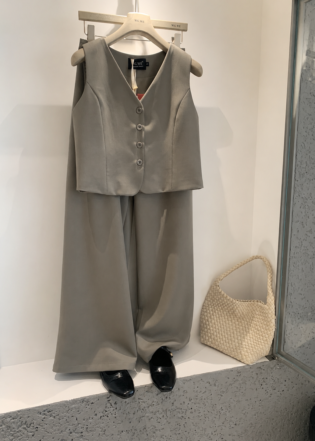 Reese Vest Set - Grey