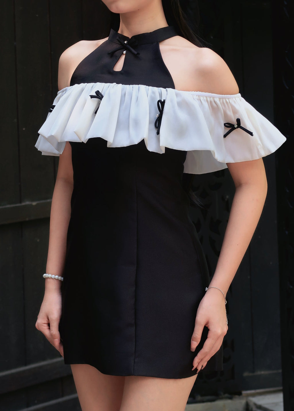 Ru Yi Knot Dress 如意结连衣裙  - Black