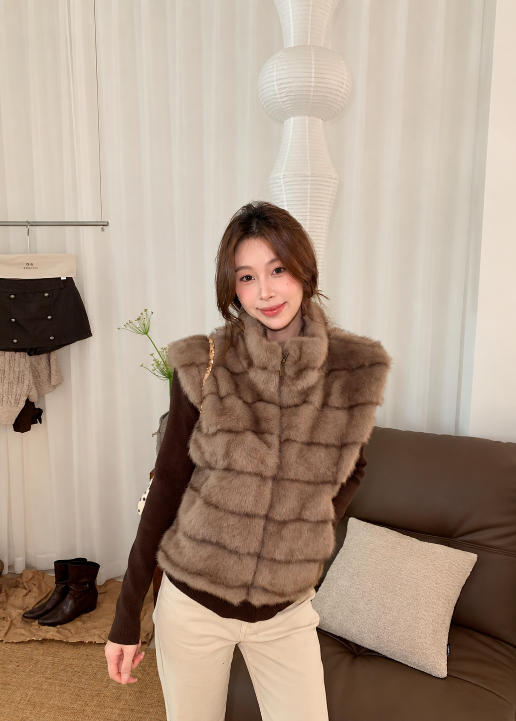 【 Pre-Order】Coco Faux Fur Vest