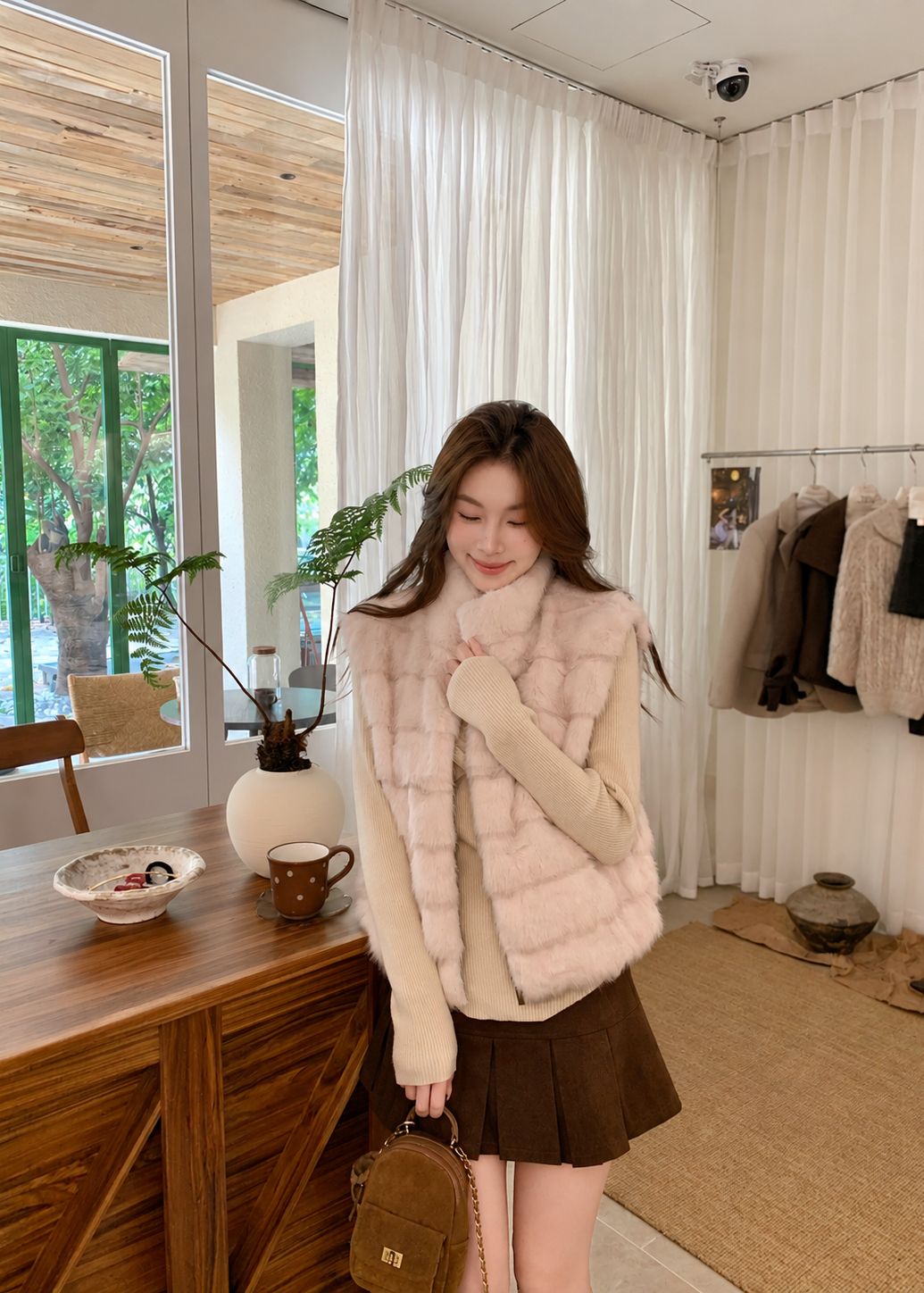 【 Pre-Order】Coco Faux Fur Vest