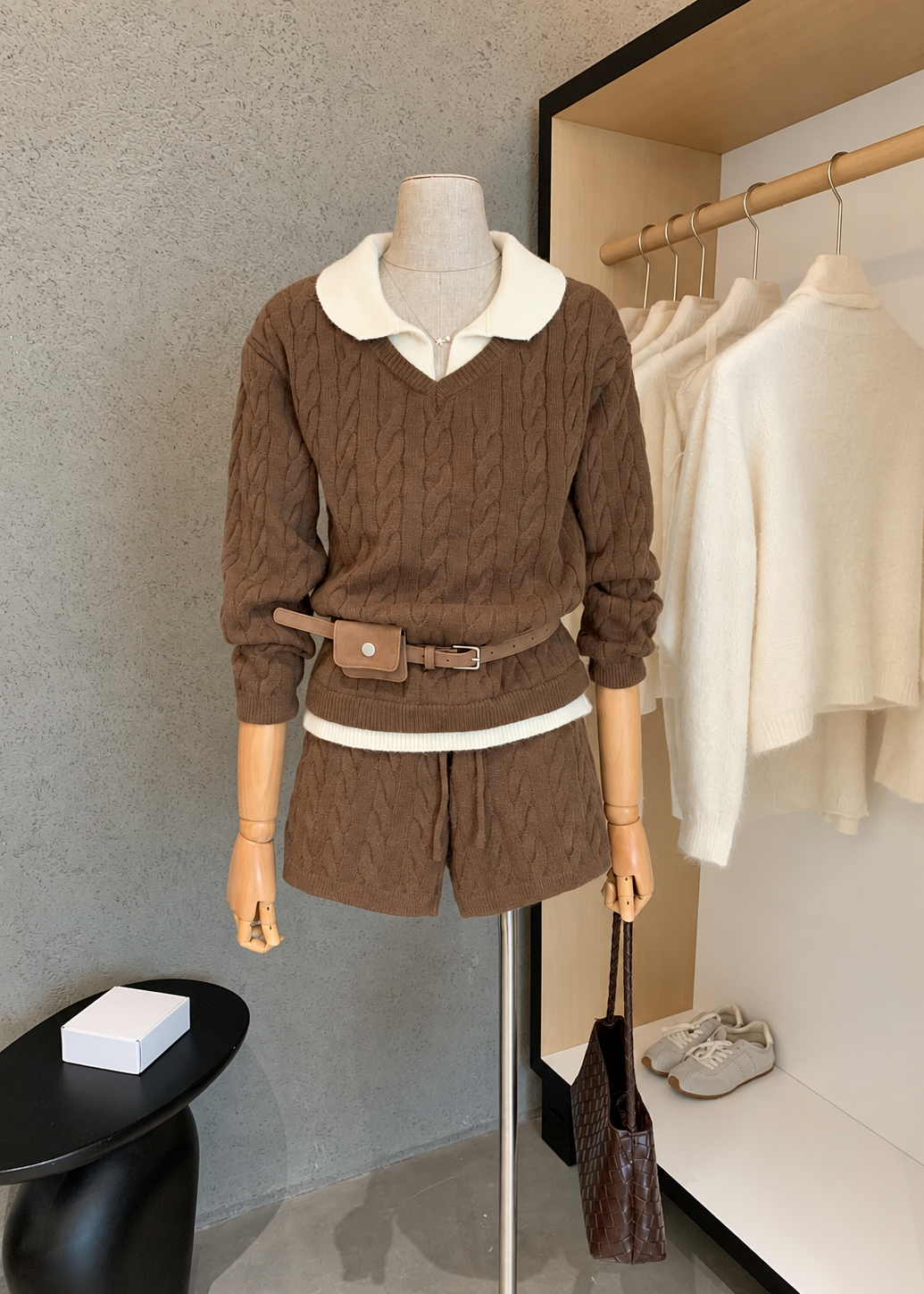 【 Pre-Order】Chloe Collar Knit Set