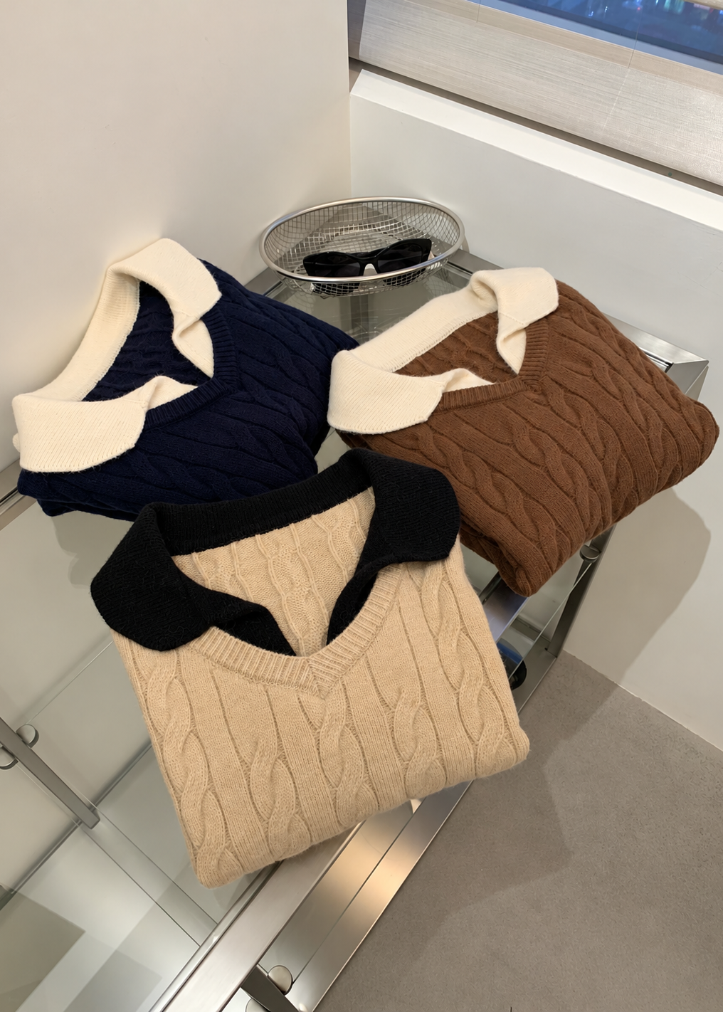 【 Pre-Order】Chloe Collar Knit Set