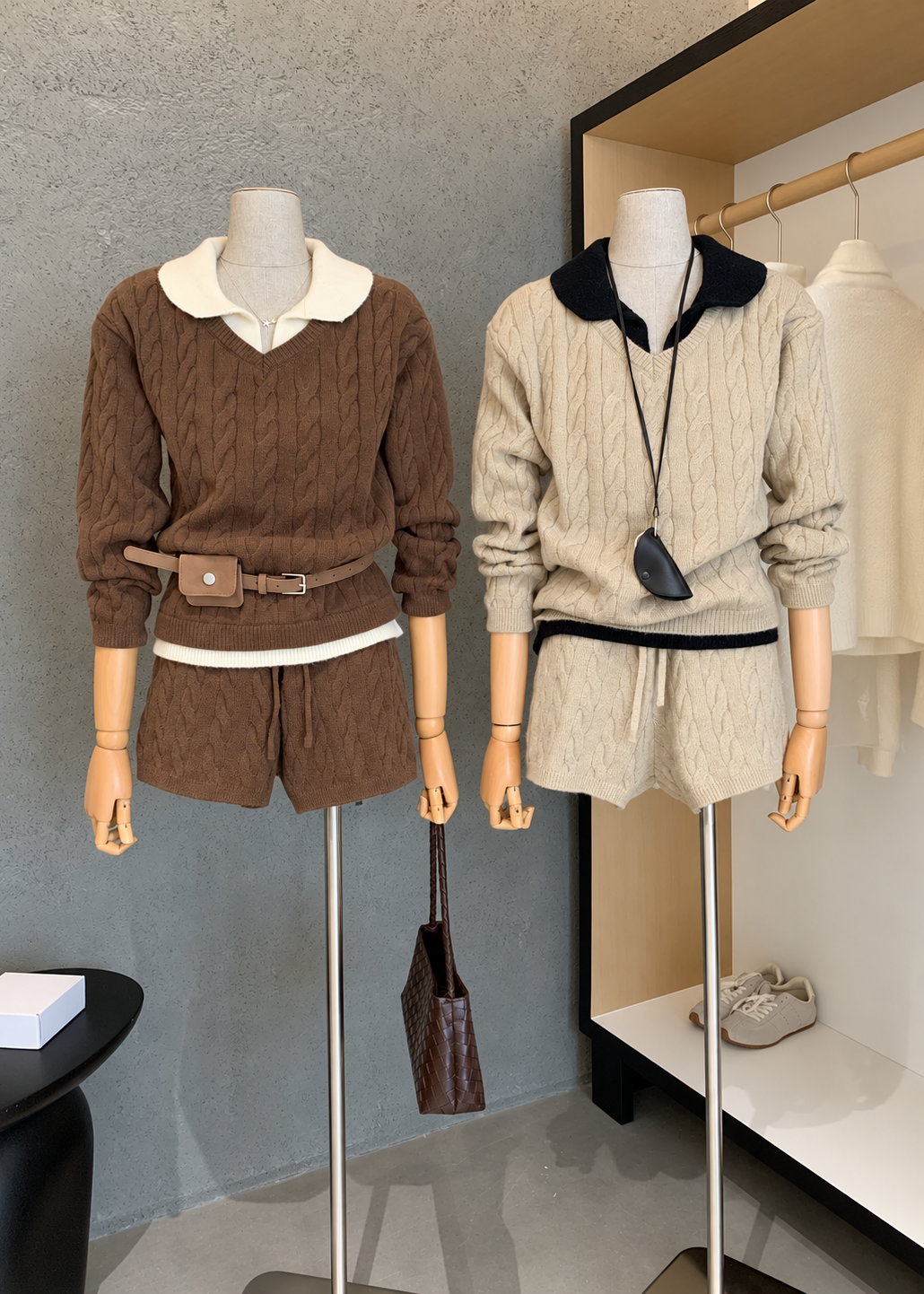 【 Pre-Order】Chloe Collar Knit Set