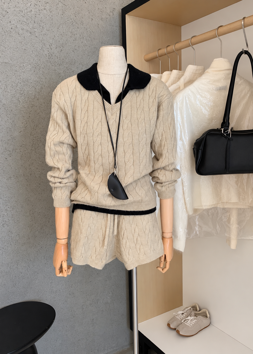 【 Pre-Order】Chloe Collar Knit Set