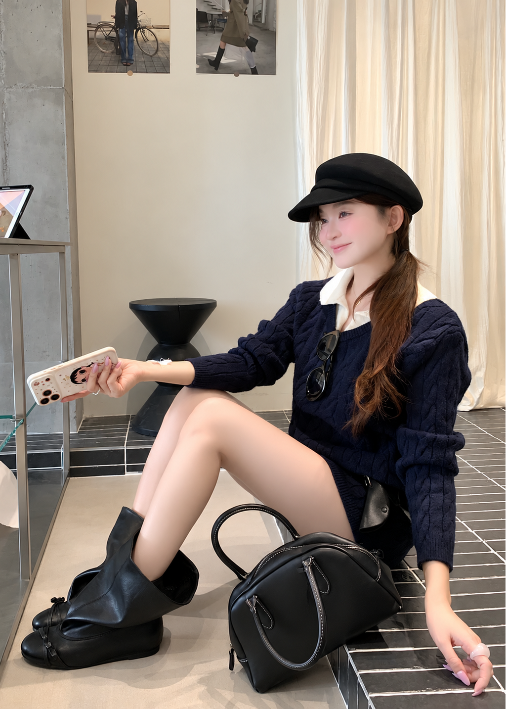 【 Pre-Order】Chloe Collar Knit Set