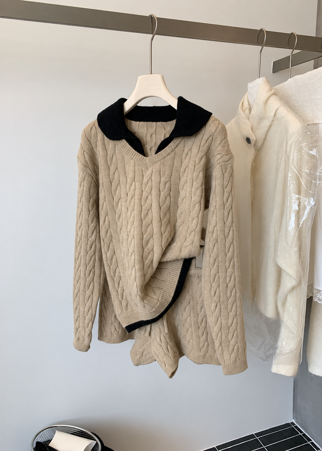 【 Pre-Order】Chloe Collar Knit Set