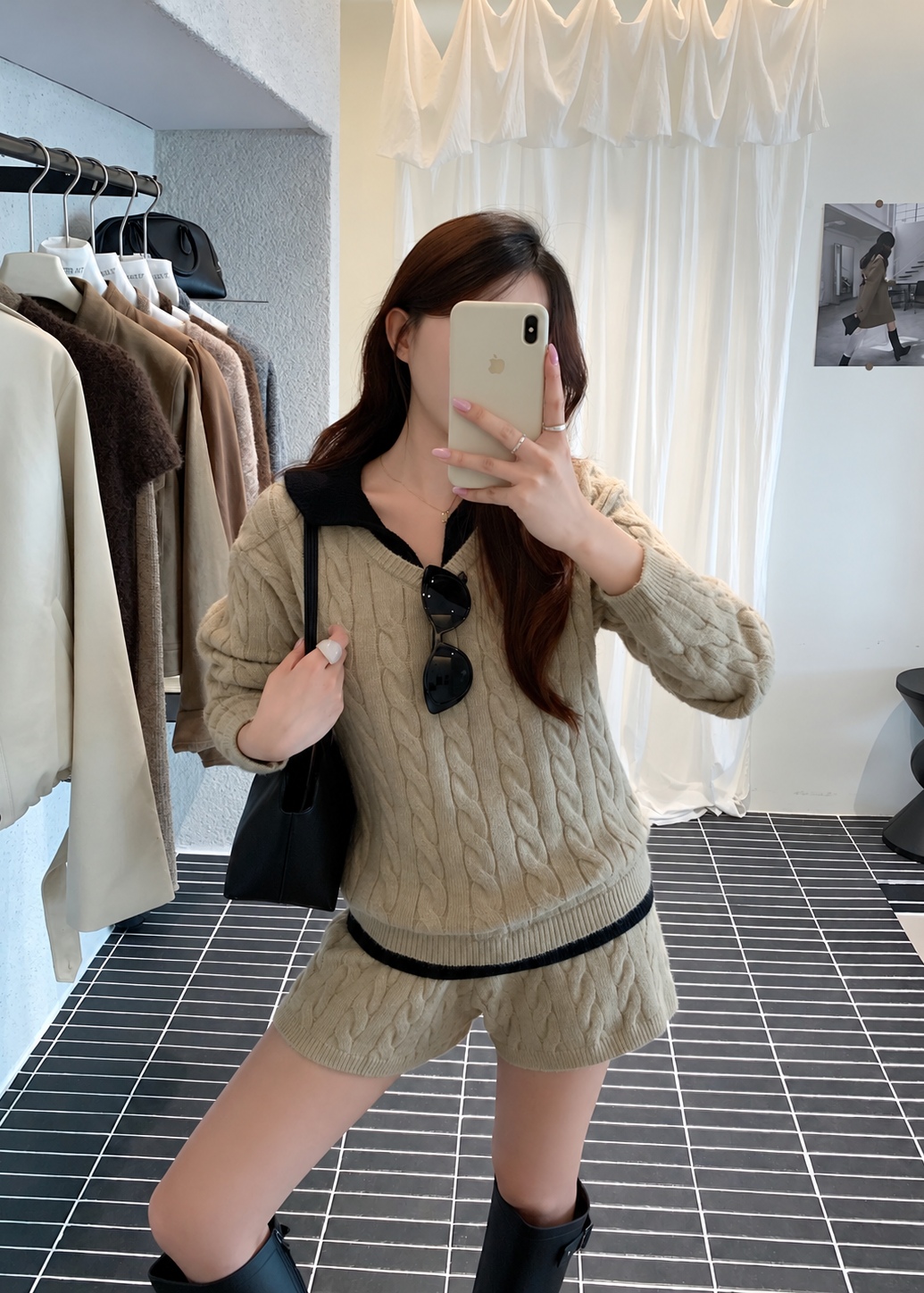 【 Pre-Order】Chloe Collar Knit Set