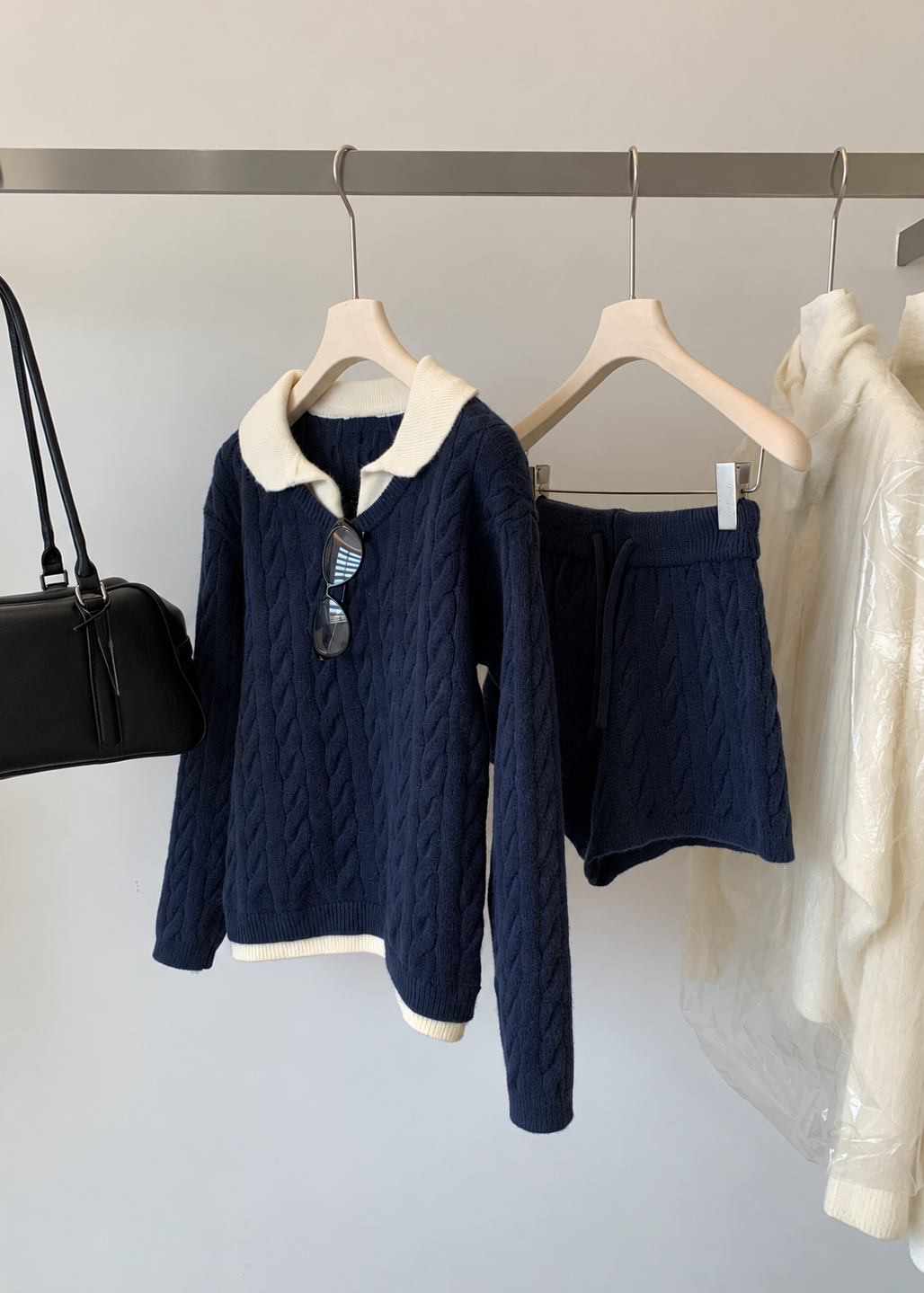 【 Pre-Order】Chloe Collar Knit Set