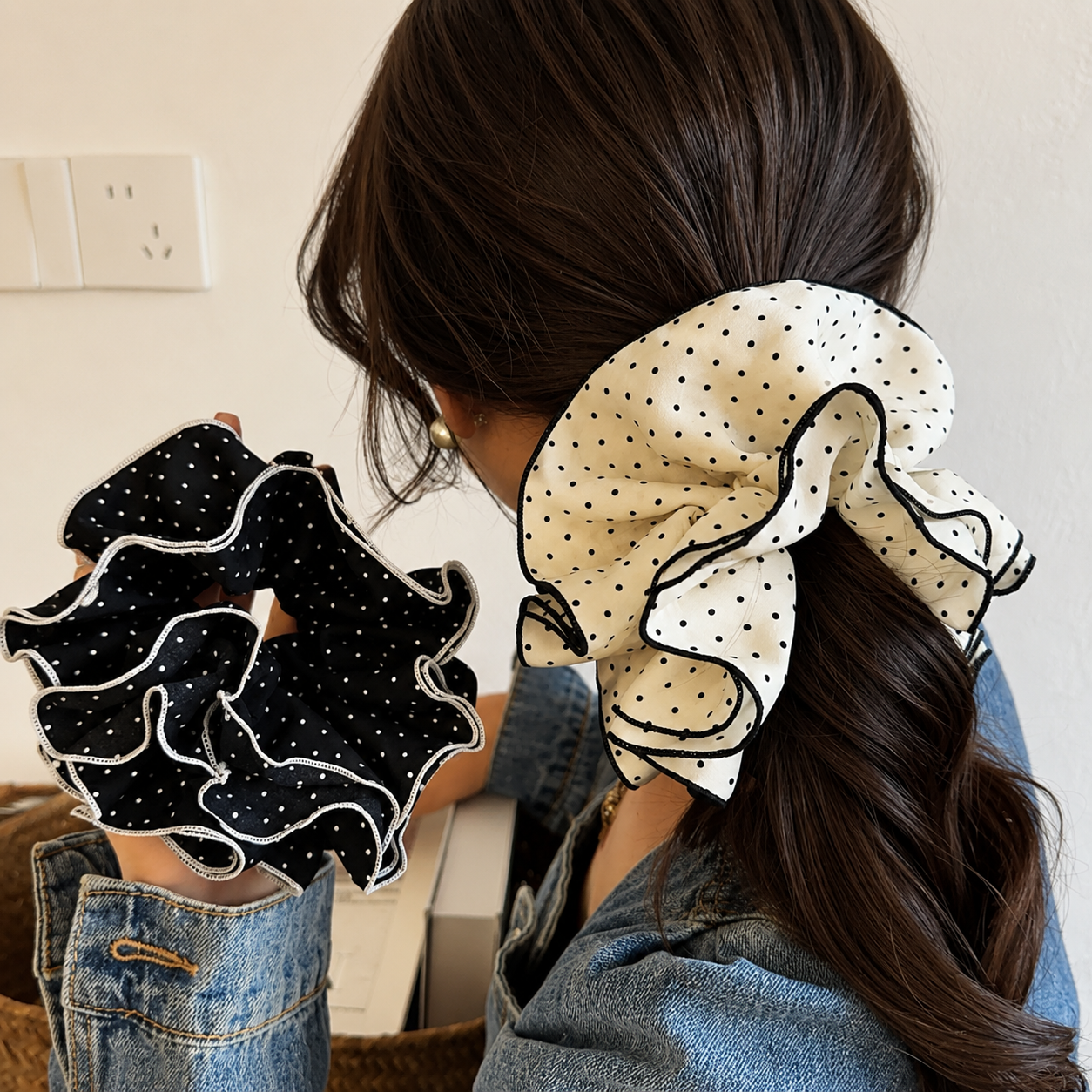 Polka Scrunchie