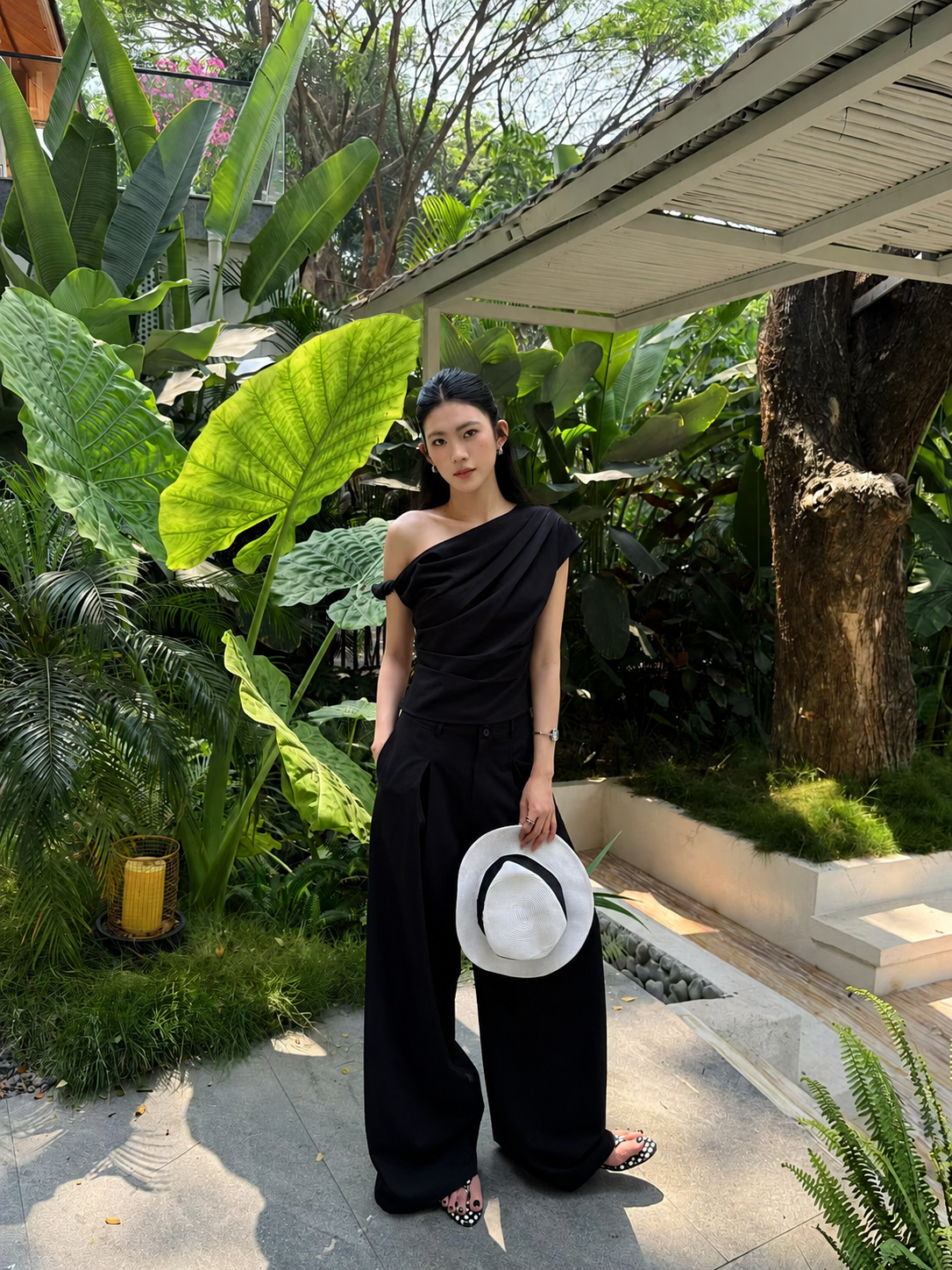 Sienna Drape Set - Black