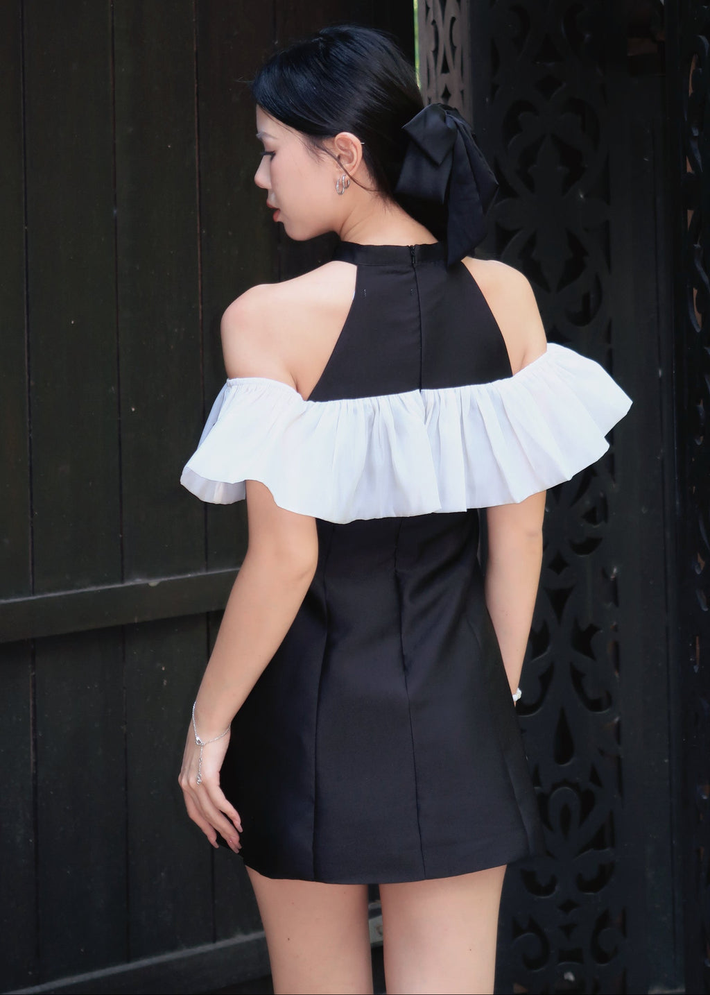 Ru Yi Knot Dress 如意结连衣裙  - Black