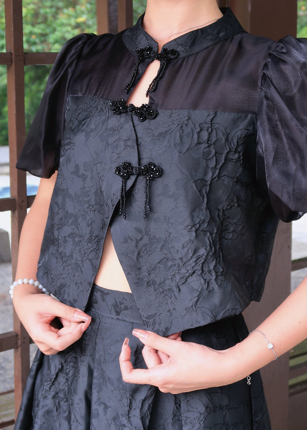 Prosper Pleated Set 福盈百褶套装 - Black