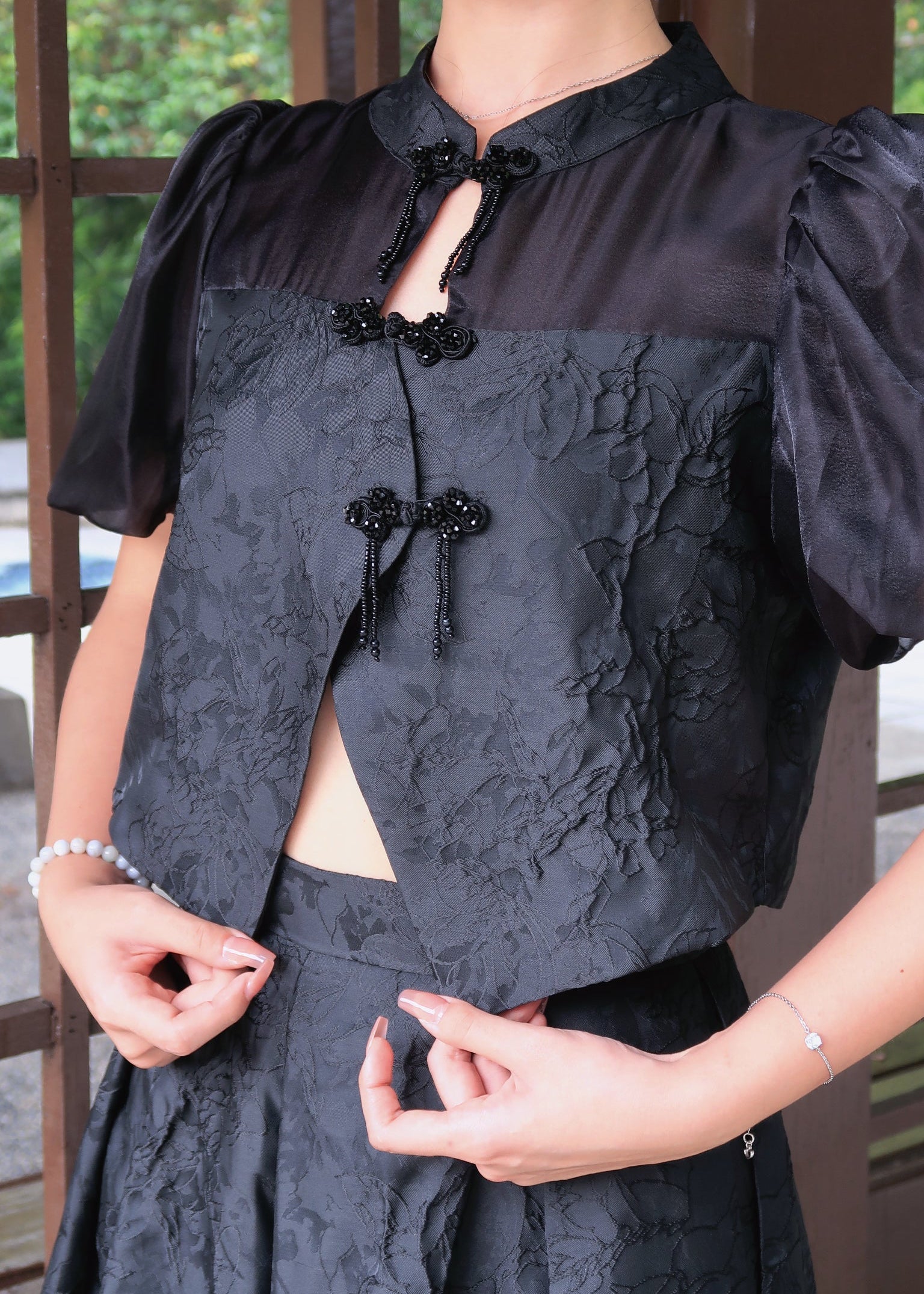 Prosper Pleated Set 福盈百褶套装 - Black