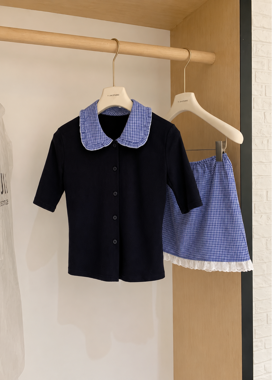 Miu Gingham Set