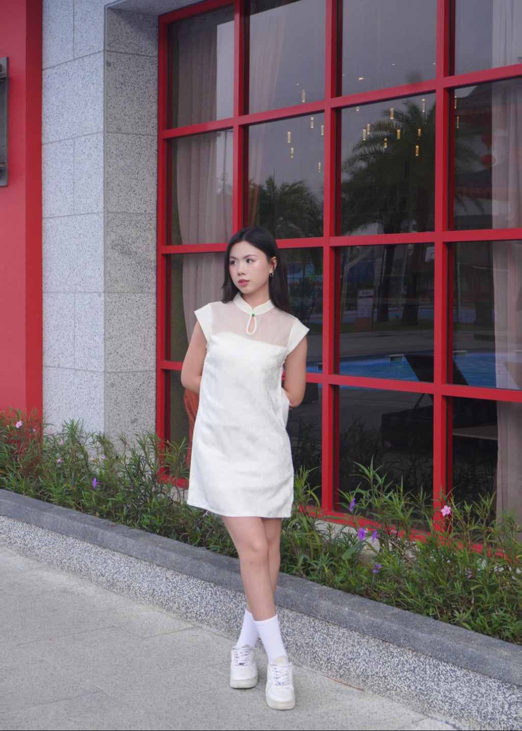 Jade Button Dress 玉扣连衣裙