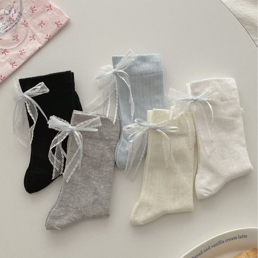 Ballet Ribbon Socks