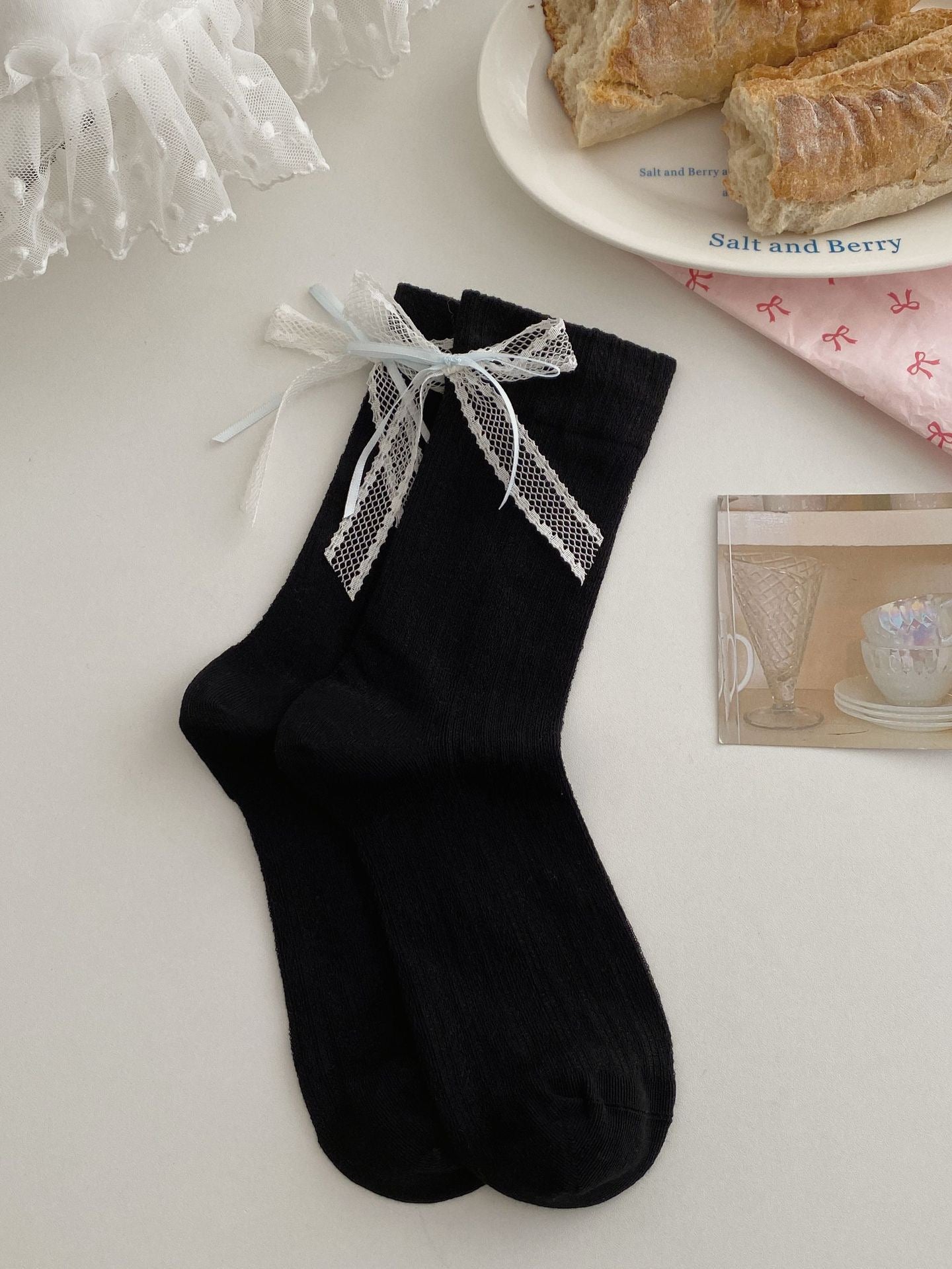 Ballet Ribbon Socks