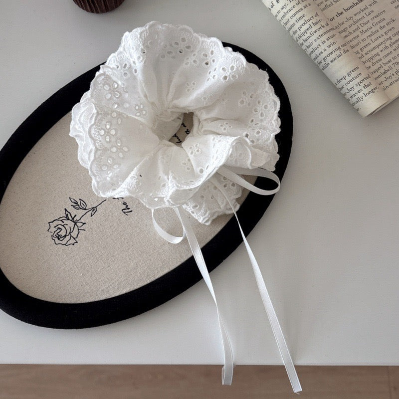 Lace Bloom Scrunchie