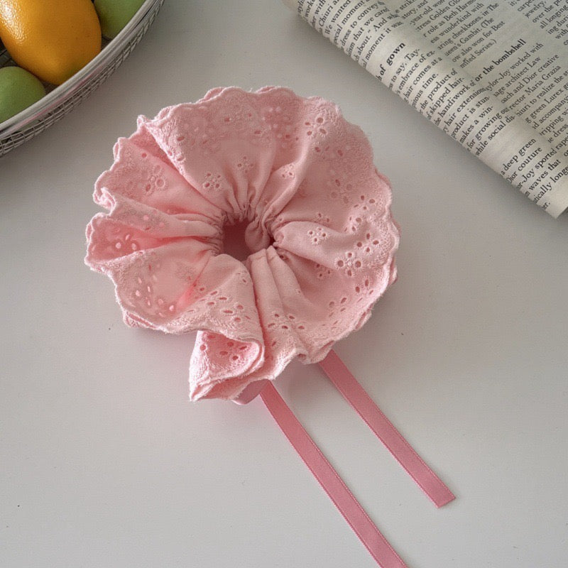 Lace Bloom Scrunchie