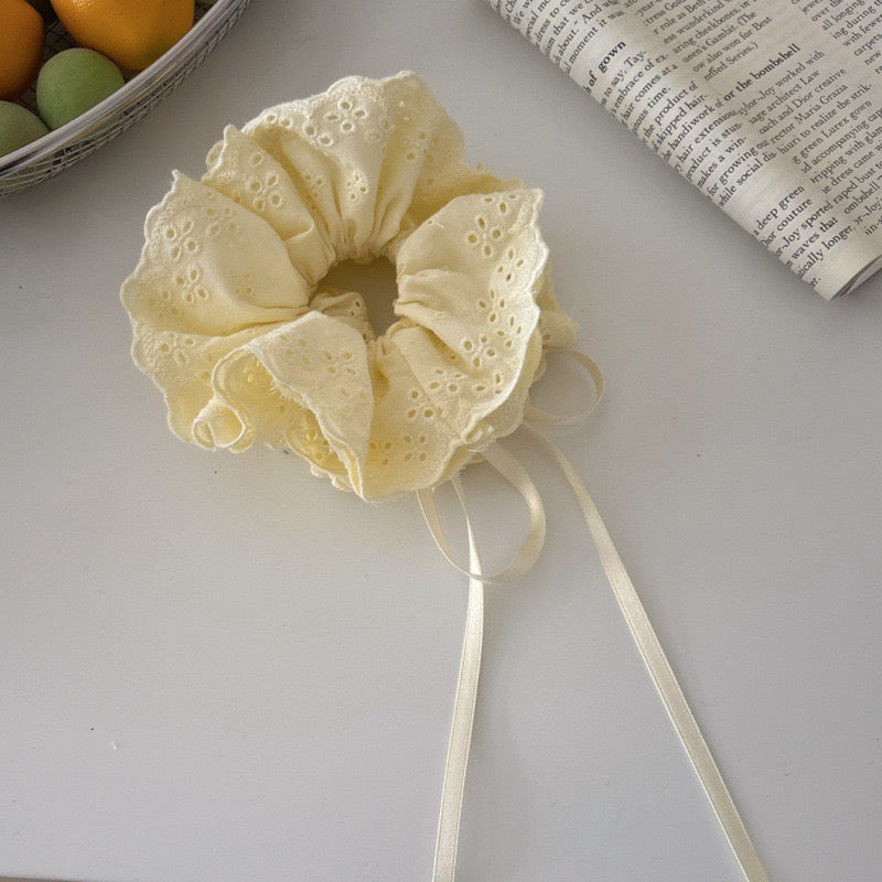 Lace Bloom Scrunchie