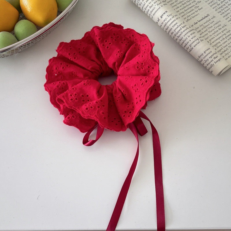 Lace Bloom Scrunchie