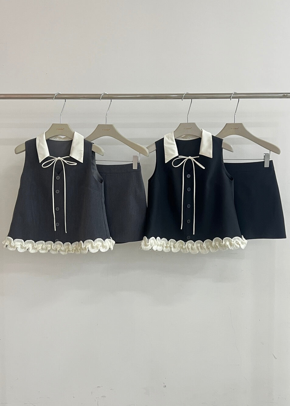 【Pre-Order】Juliette Bow Set - Grey