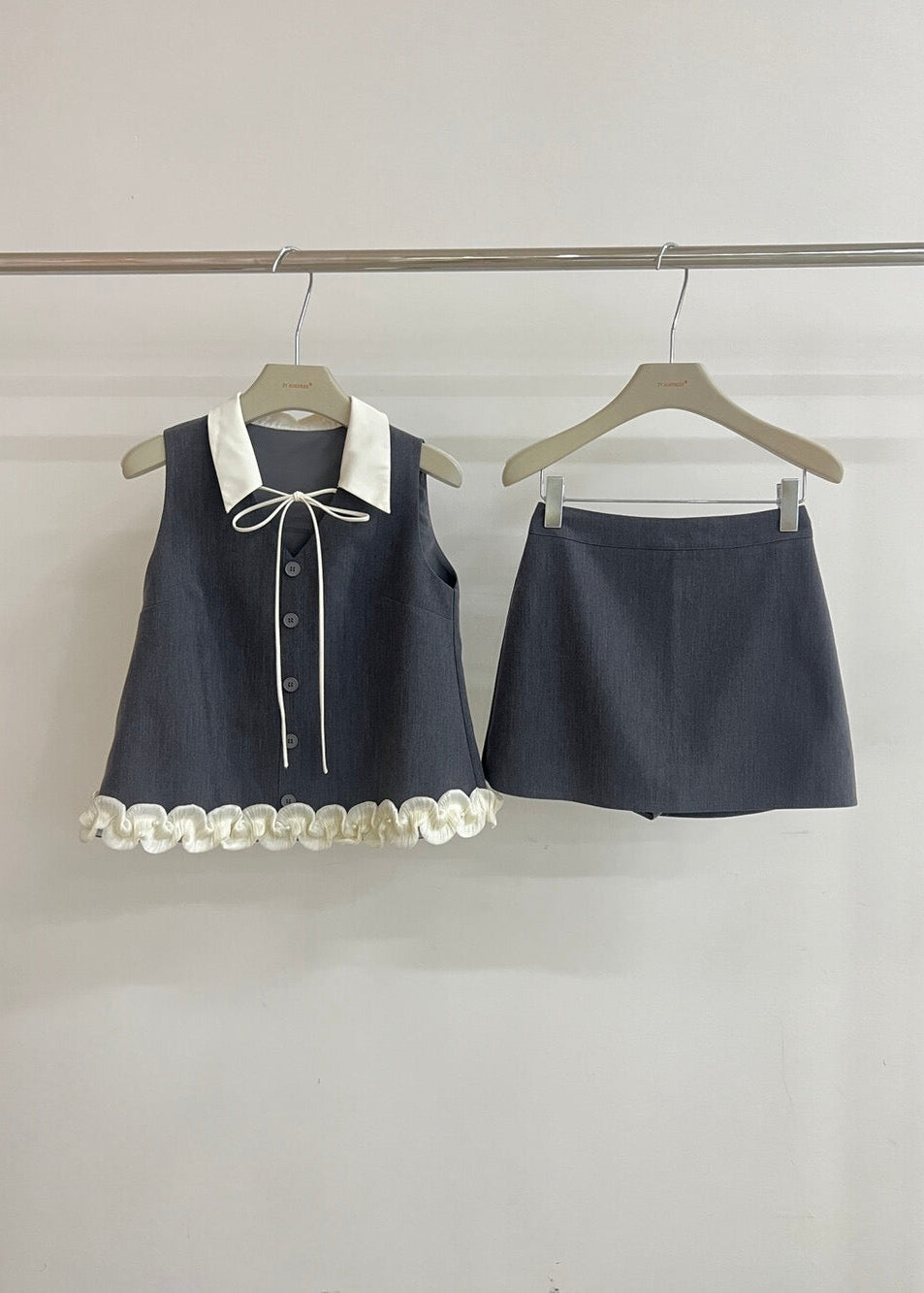 【Pre-Order】Juliette Bow Set - Grey