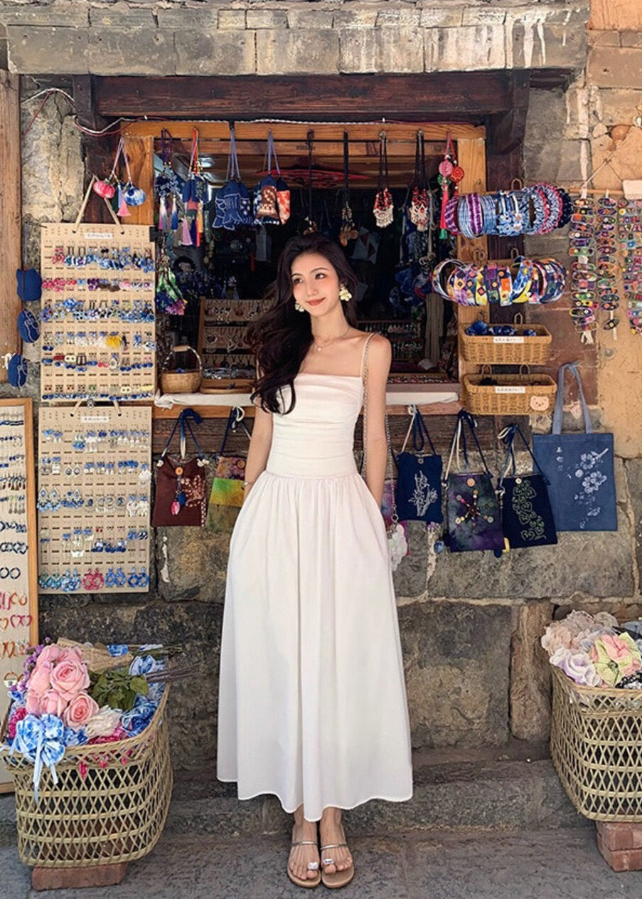 【Pre-Order】Isla Slip Maxi Dress- White