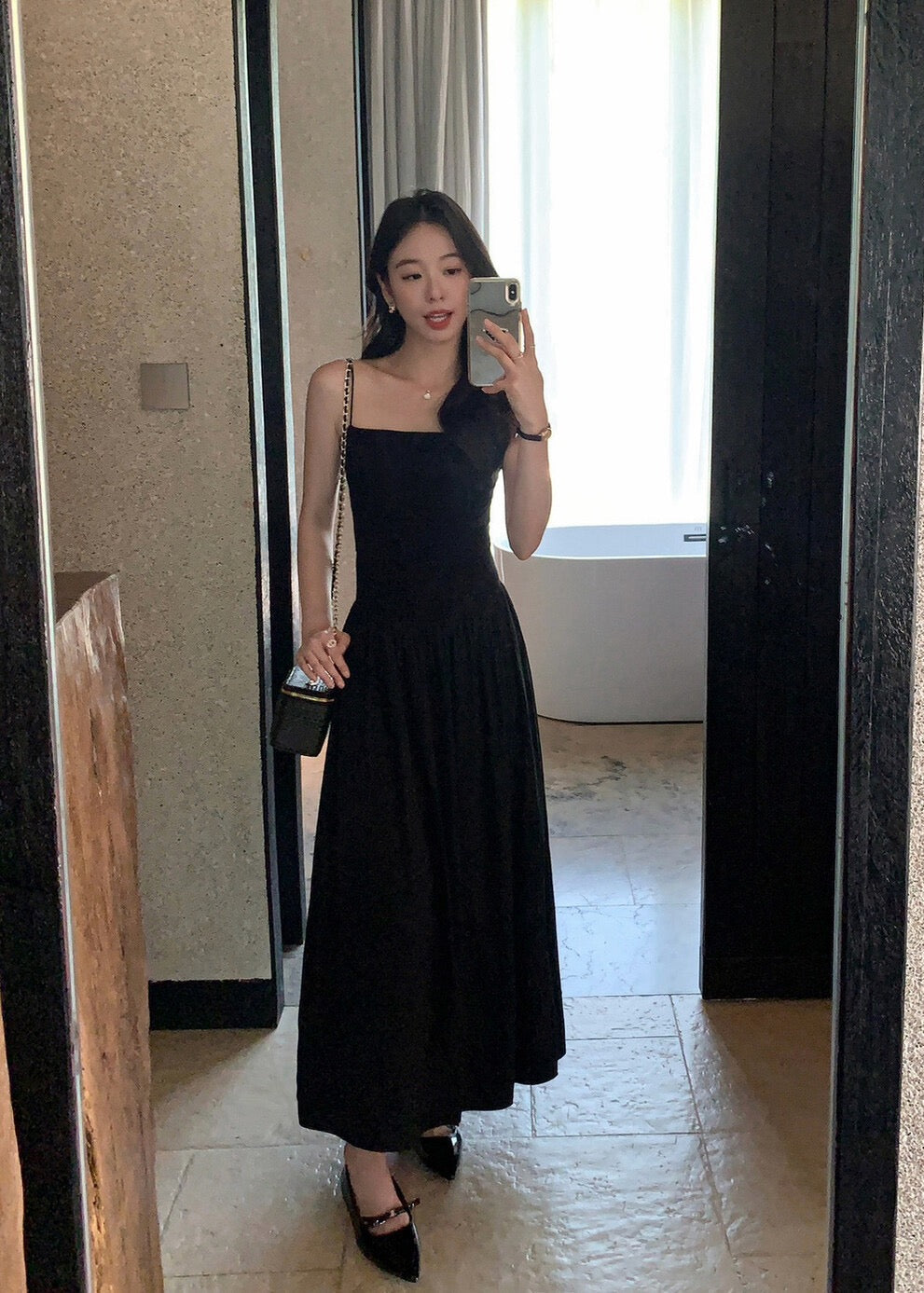 【Pre-Order】Isla Slip Maxi Dress- Black
