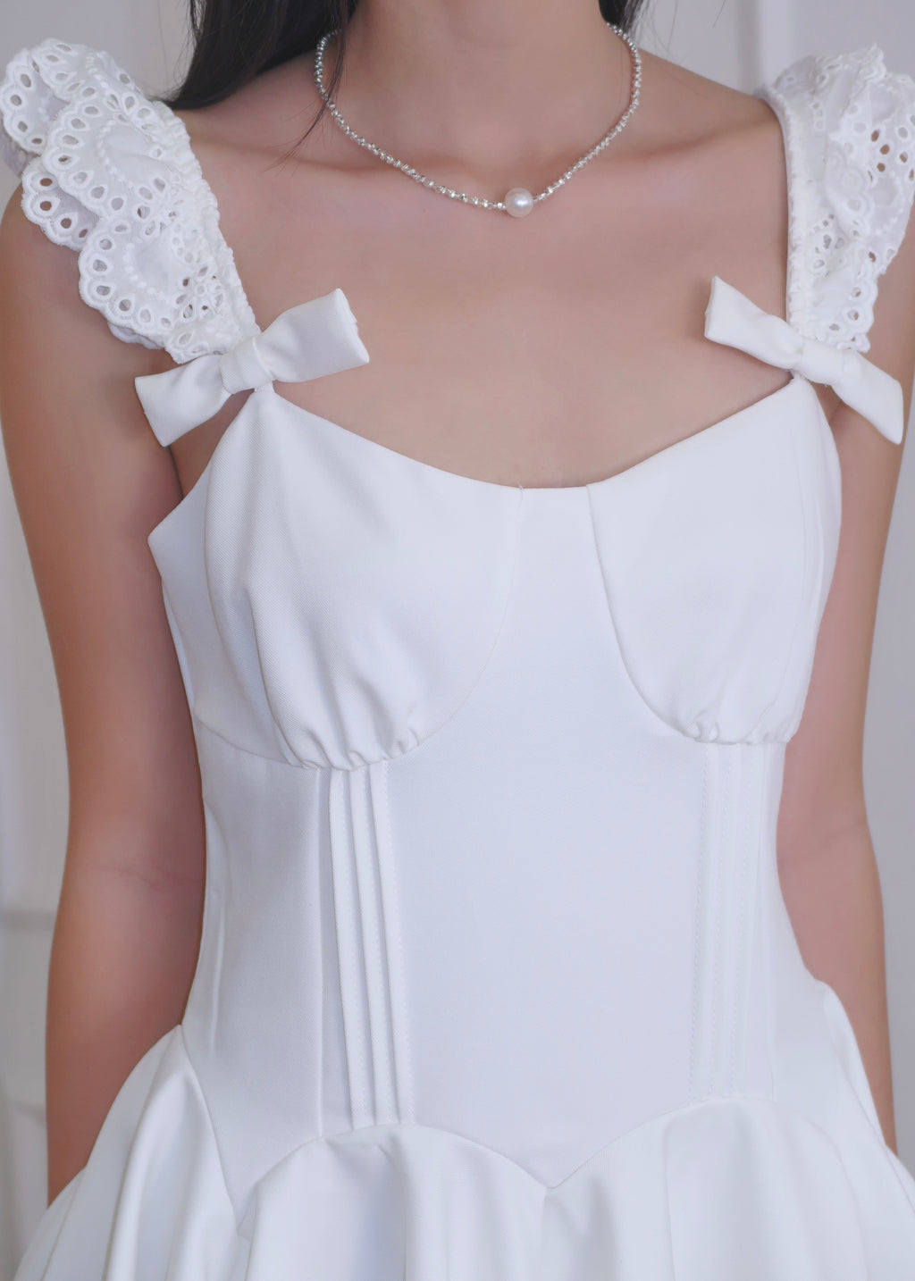 Dream Flare Dress - White