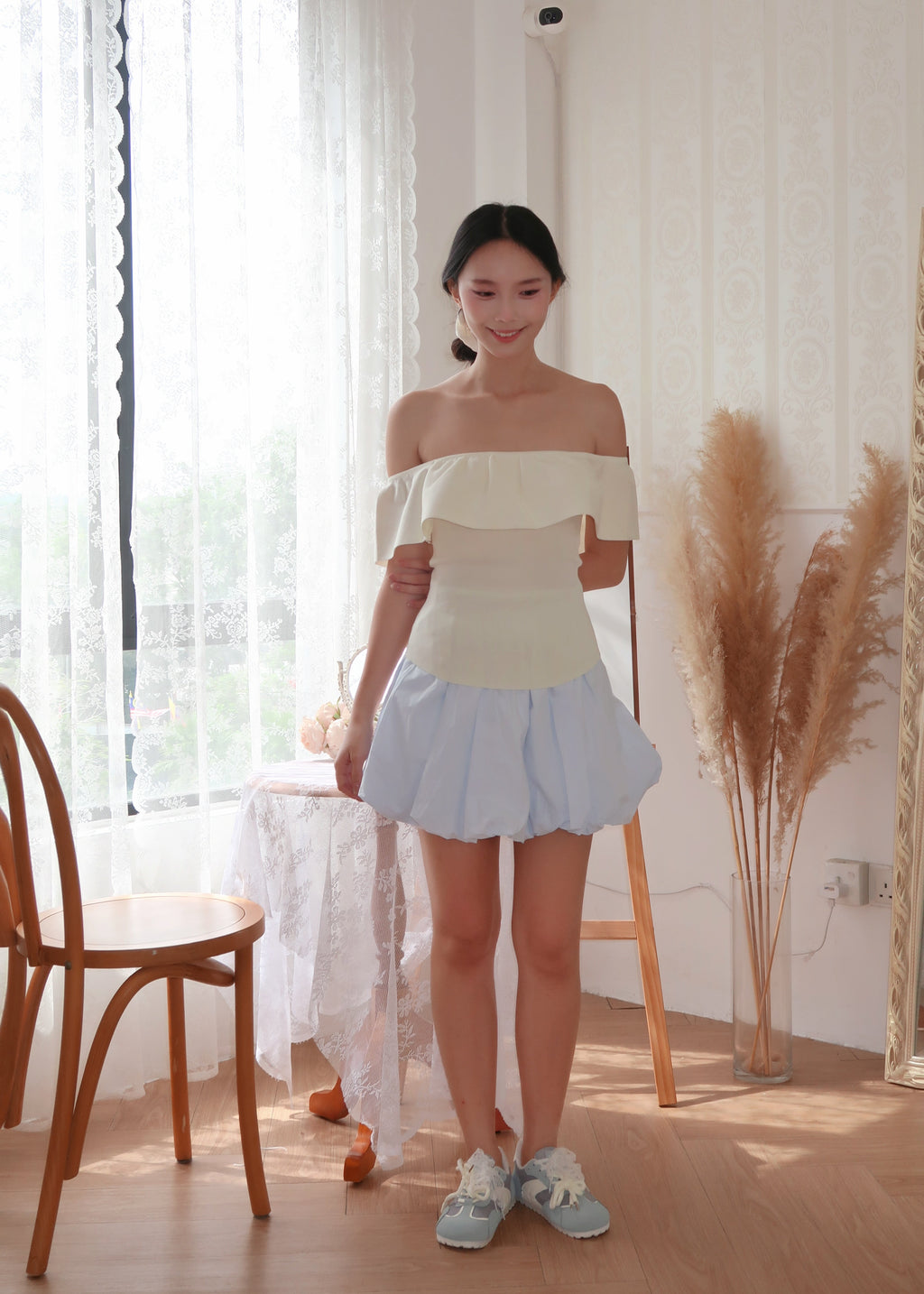 Cloudy Puff Skirt - Blue