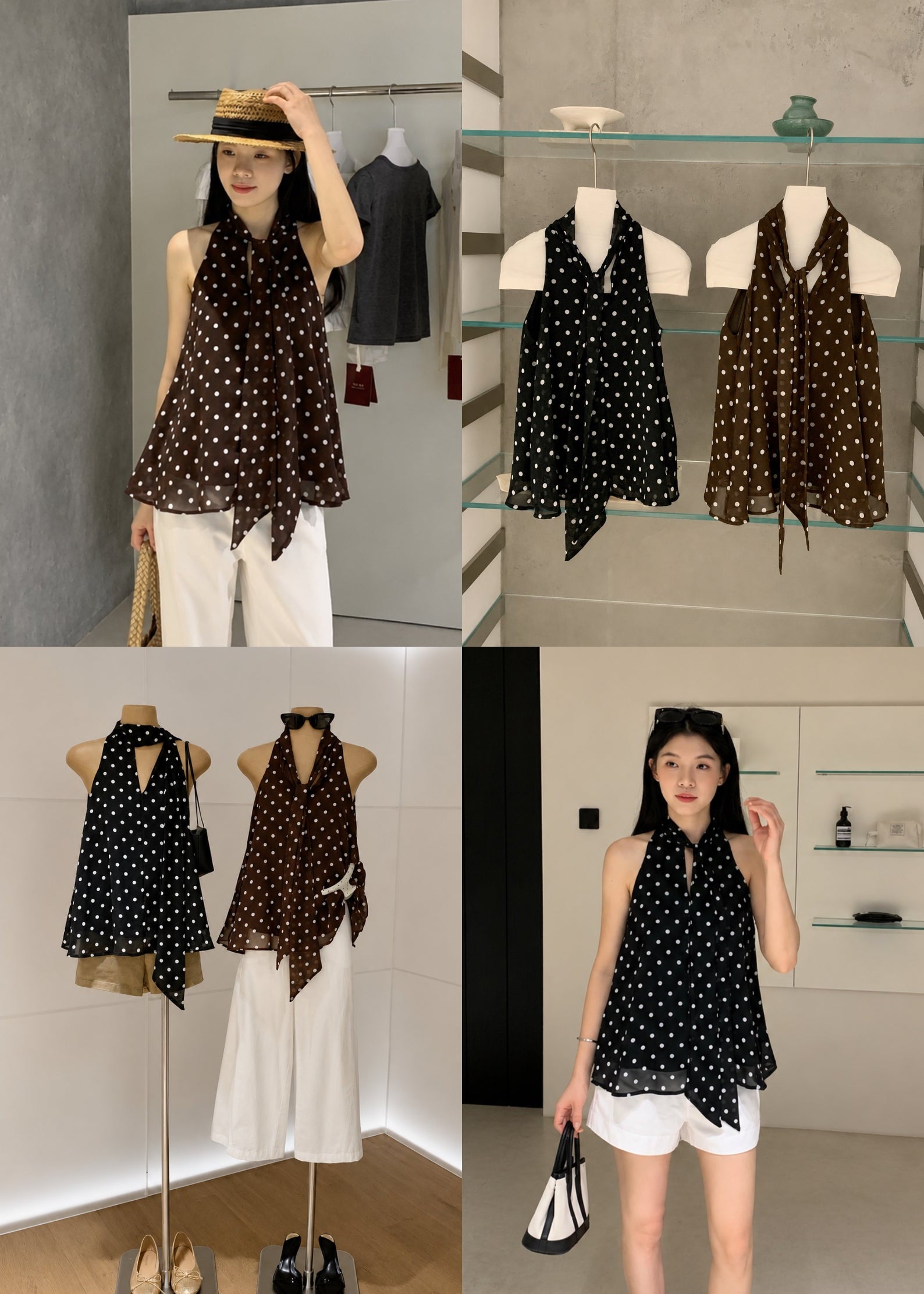 【Pre-Order】Noelle Polka Top