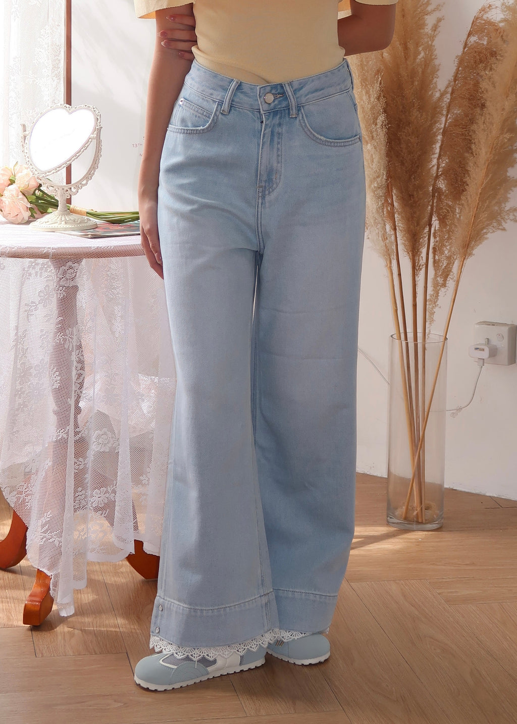 Lace Flare Jeans
