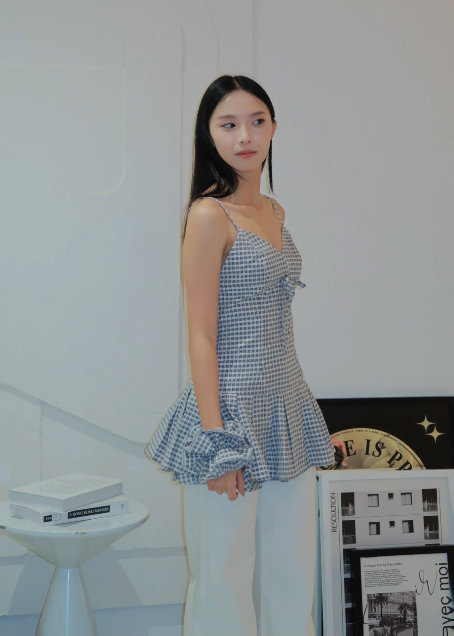 Sunday Check Top - Black