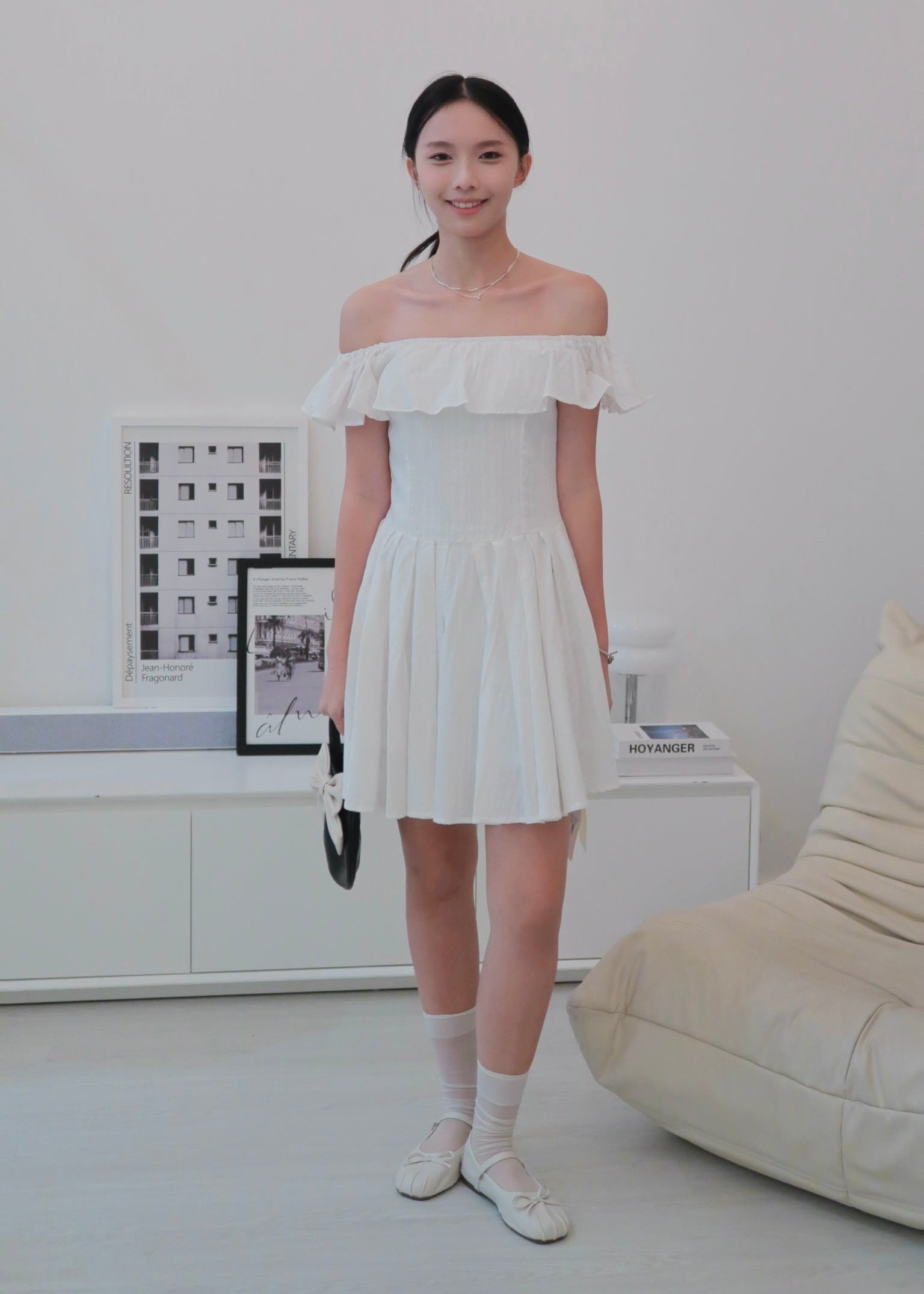 Belle Dress - White