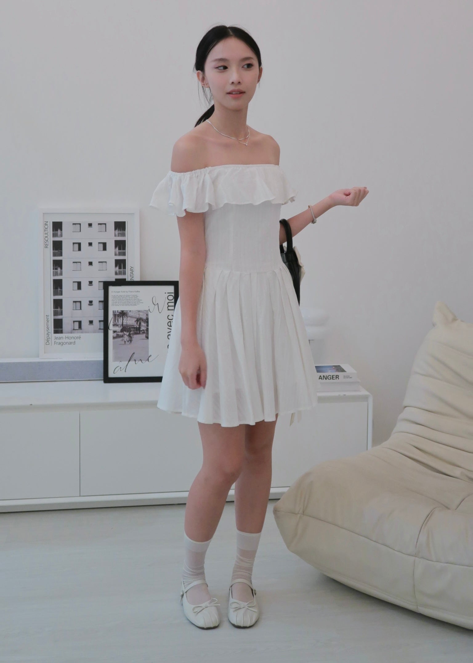 Belle Dress - White