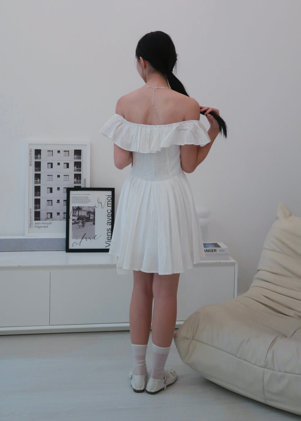 Belle Dress - White