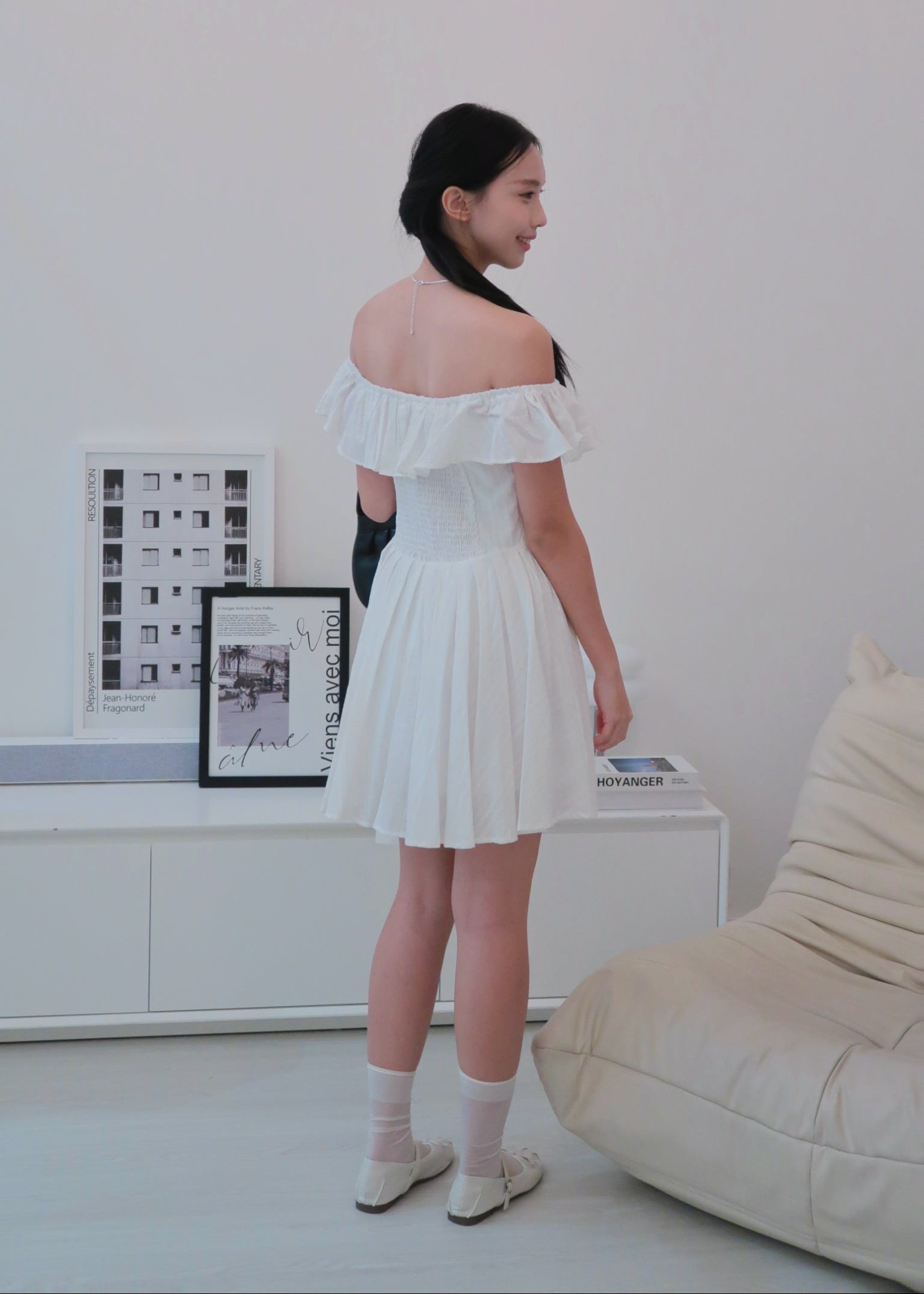 Belle Dress - White