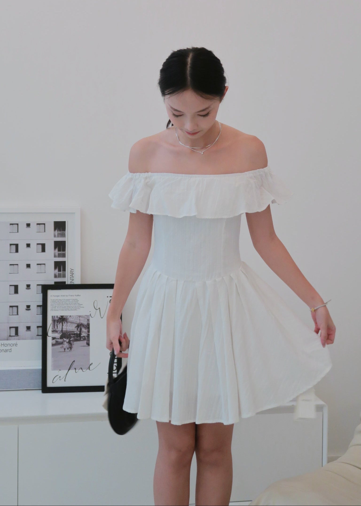 Belle Dress - White