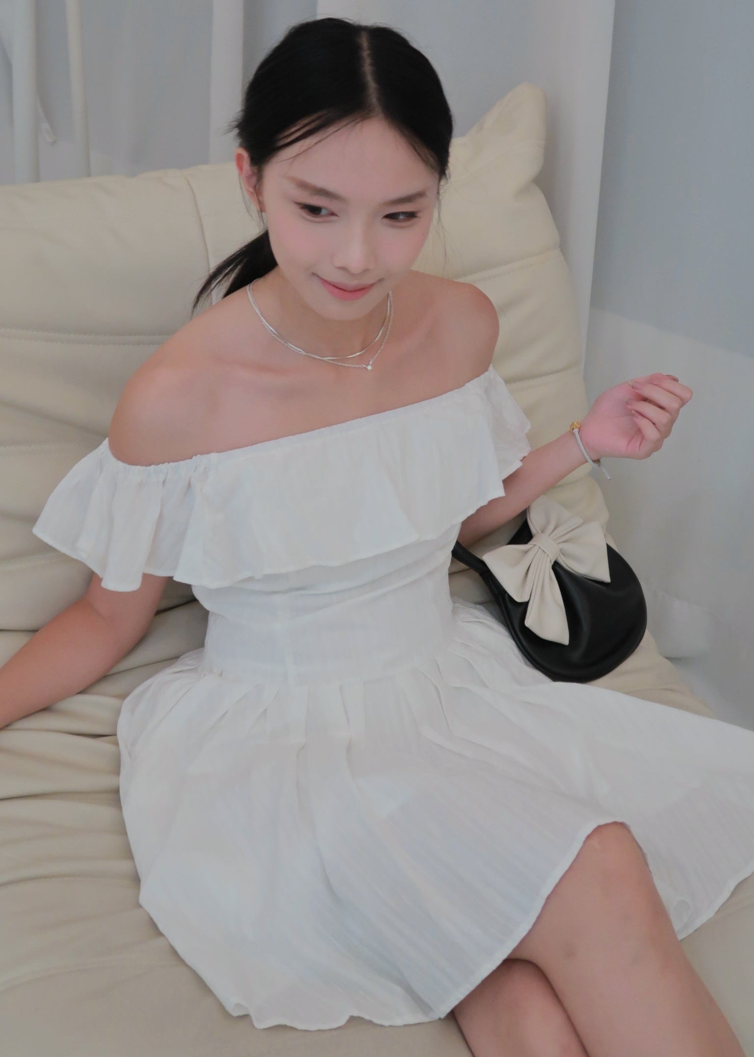 Belle Dress - White