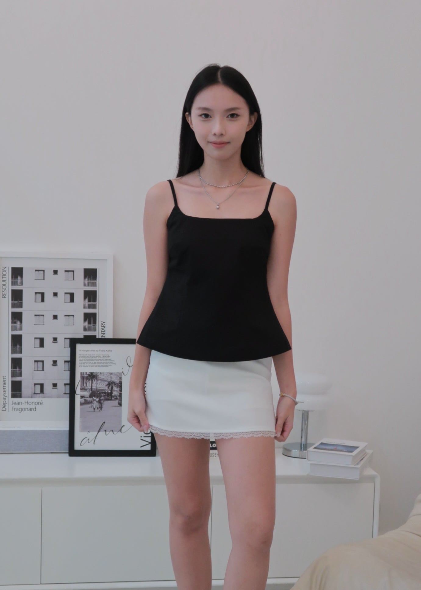 Twist Back Cami - Black